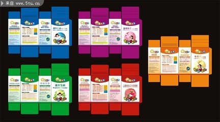 婴儿用品包装展开图